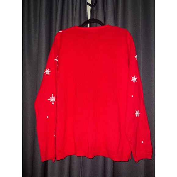 Ugly Christmas Sweater Xmas Cardigan Size 1X Avon - Picture 3 of 3